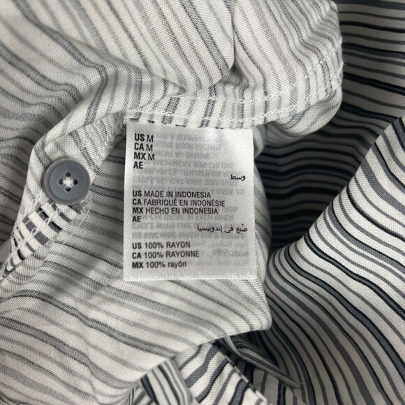 Alfani Men Short Sleeve Button-Down Shirt Size M - Picture 4 of 7